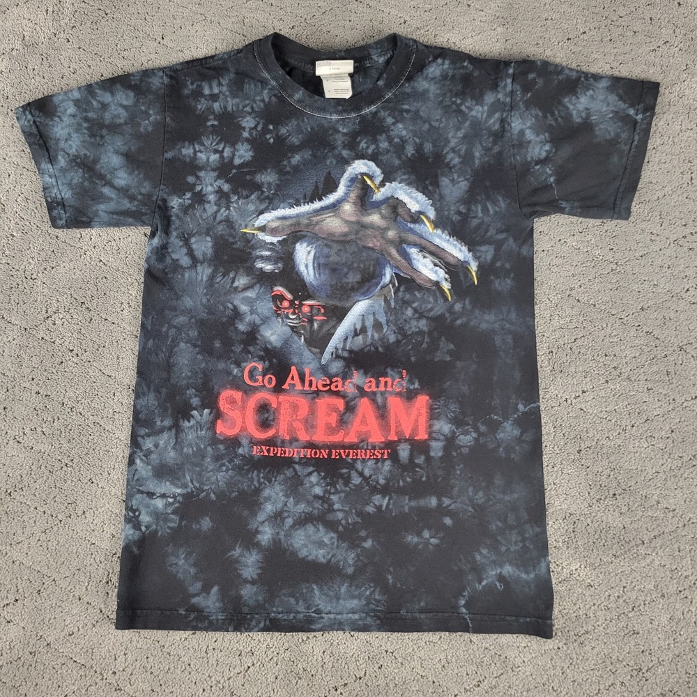 Walt Disney World Expedition Everest Shirt Adult S Black Short Sleeve Crew‎ Neck